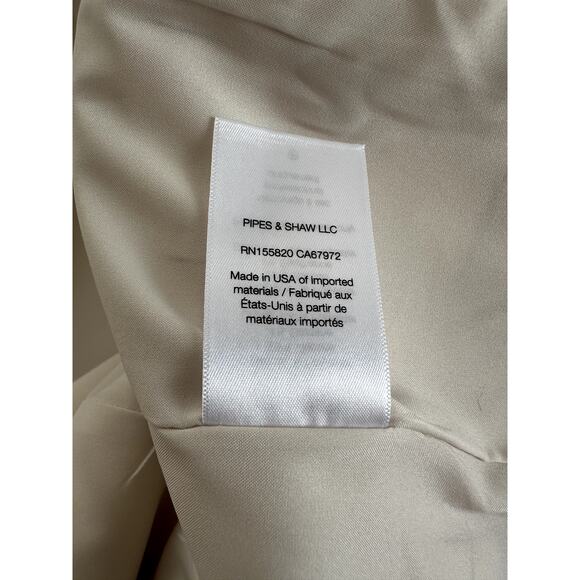 NWT $748 Veronica Beard Charleston Dickey Jacket Size 6 Plaid Ecru/ Deep Ochre - Picture 8 of 10